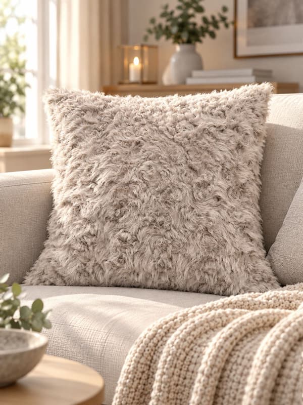 Kudde Beige 45x45 cm Beige