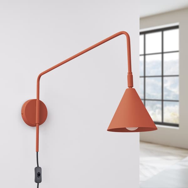 Vägglampa NOX röd ockra Red