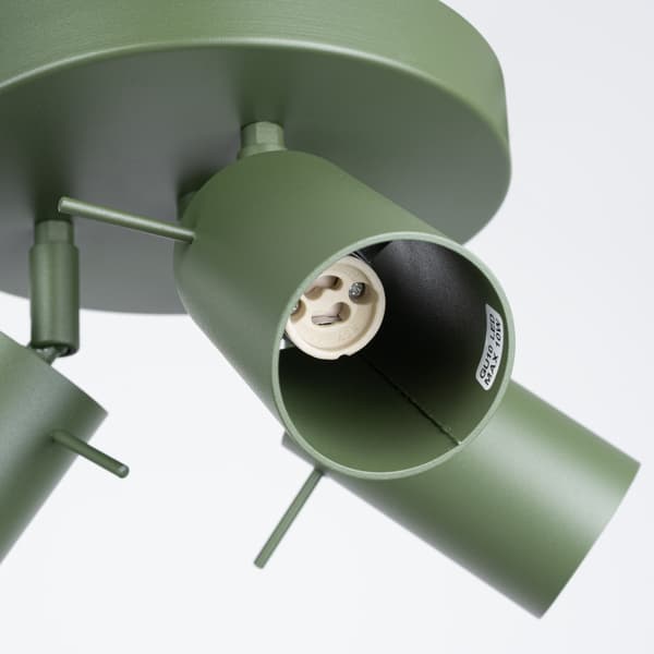 Taklampa RING 3P olivgrön Green