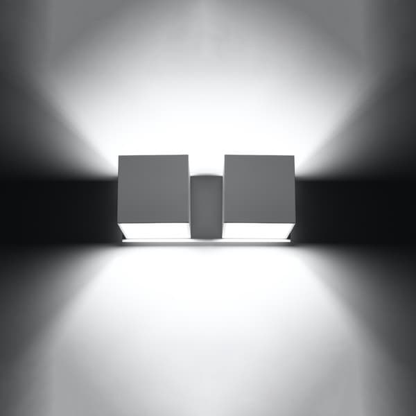 Vägglampa QUAD 2 vit White