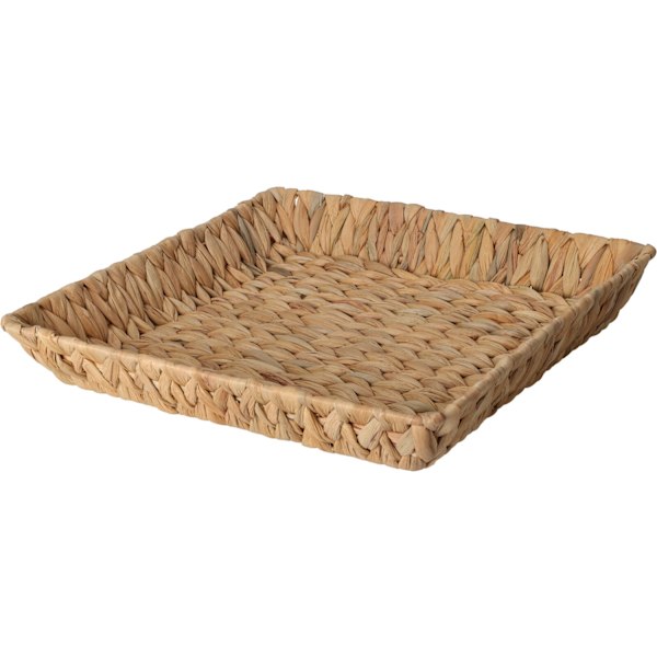 Brödkorg Korg Vattenhyacint 34x34x6 cm Natur