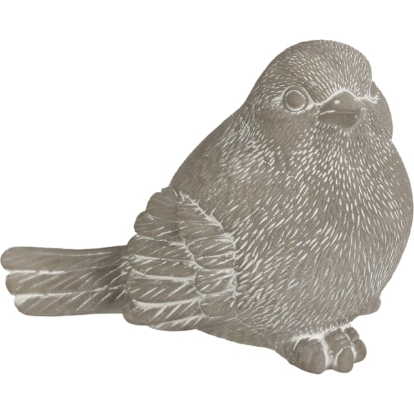 Fågel Cement 13 cm Grey