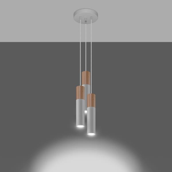 Pendel lampa PABLO 3P vit White
