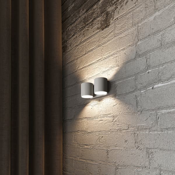 Vägglampa ORBIS 2 grå Grey
