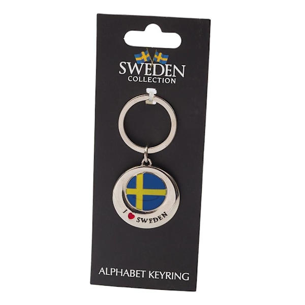 Nyckelring Souvenir Flagga I Love Sweden Multicolor