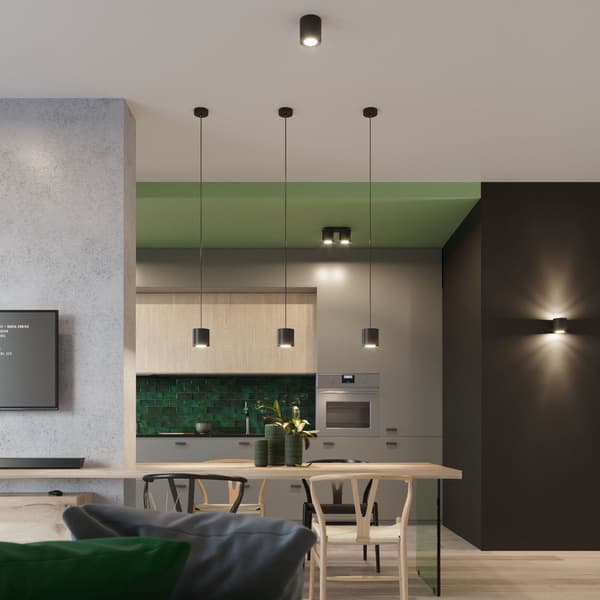 Hängande lampa ORBIS 1 svart Black