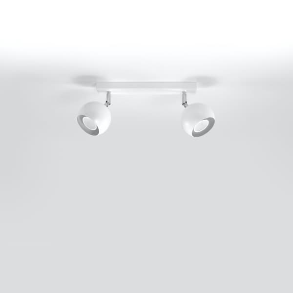Taklampa OCULARE 2 vit White