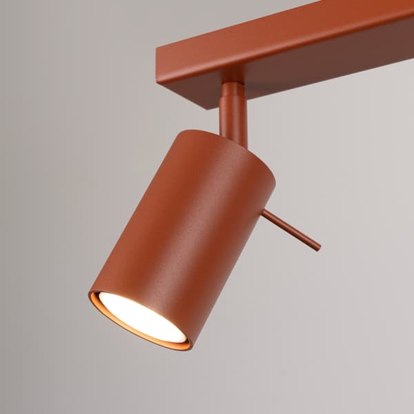 Taklampa RING 2 röd ochra Red