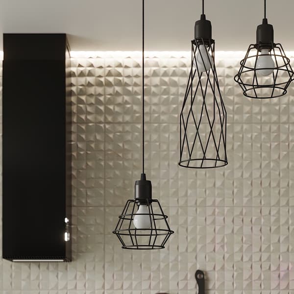 Taklampa SUBA 1 svart Black
