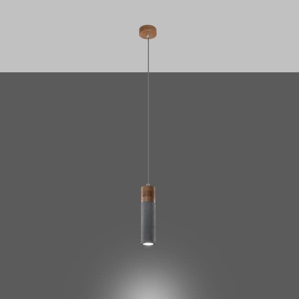 Pendel lampa ZANE 1 grå Grey