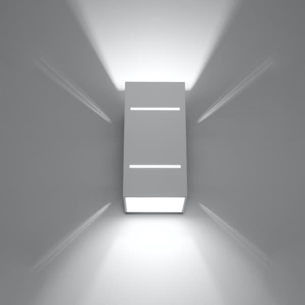 Vägglampa BLOCCO vit White