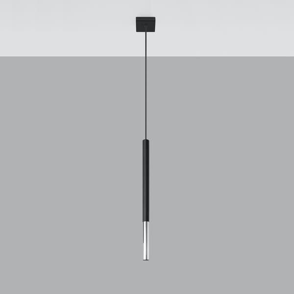 Hängande lampa MOZAICA 1 svart/krom Black