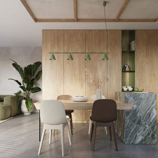 Ljuskrona NOX 4L olivgrön Green