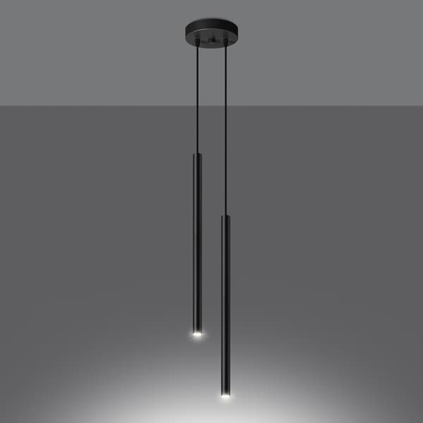 Taklampa PASTELO 2 svart Black
