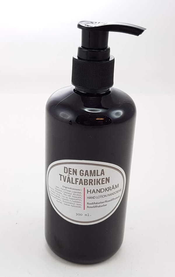 Lotion hånd med pumpe Rose / Rabarber 300 ml Brown