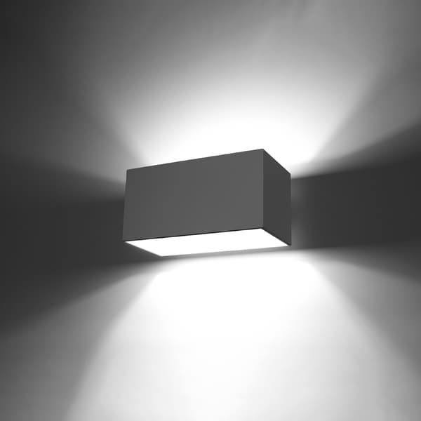 Vägglampa QUAD MAXI grå Grey