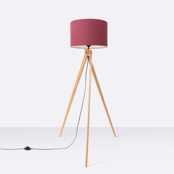 Golvlampa NATT vinröd multifärg