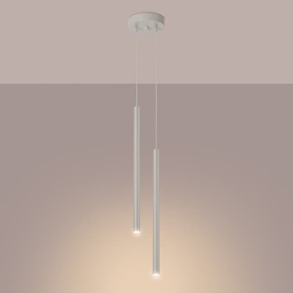 Taklampa PASTELO 2 beige Beige