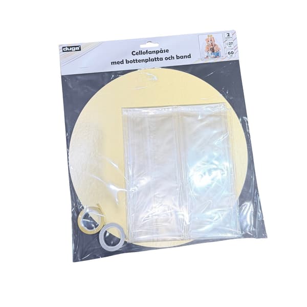 Cellofanpåse Set D27 cm Transparent