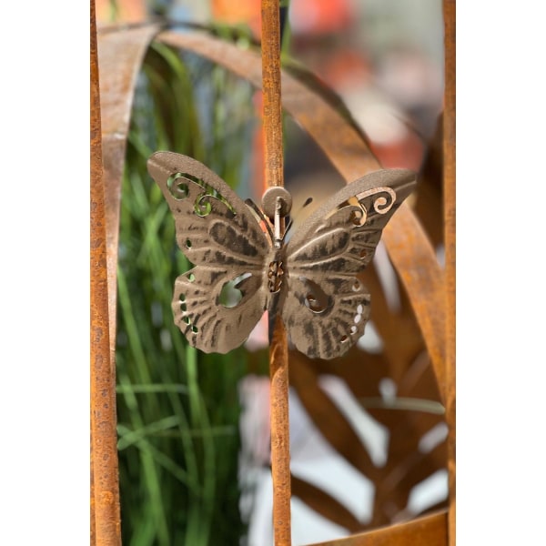 Butterfly Metal Magnet 11 cm Brown