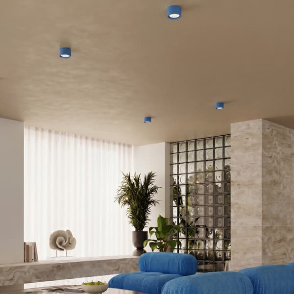 Taklampa MODO 3 azurblå Gx53 Light blue