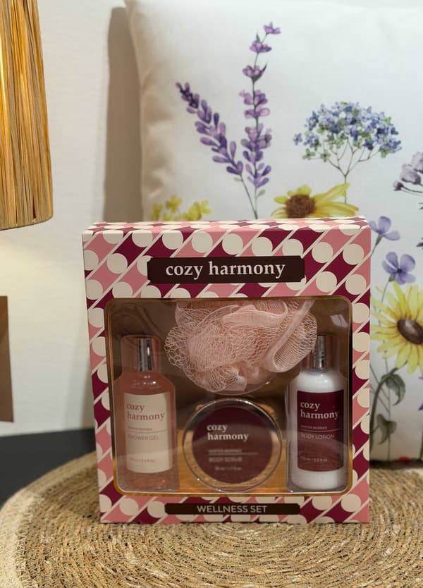 SPA Set Tvål Scrub Lotion Presentförpackning Rosa