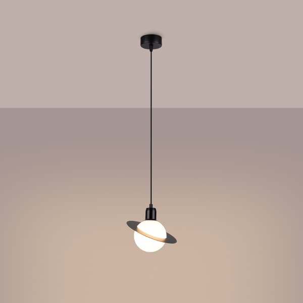 Pendellampa HYPERION 1 svart Black