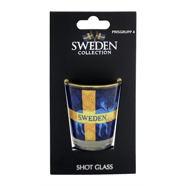 Shotglas Älg/Flagga Sverige