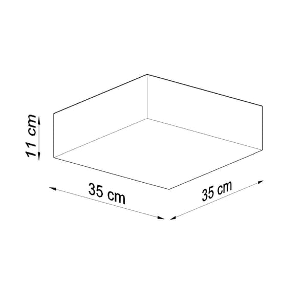 Taklampa HORUS 35 grå Grey