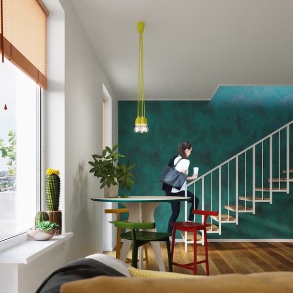 Pendel lampa DIEGO 3 gul Yellow