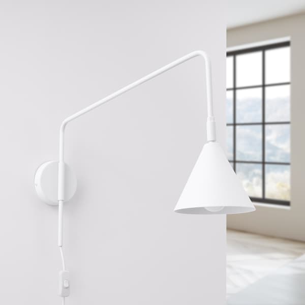 Vägglampa NOX vit White