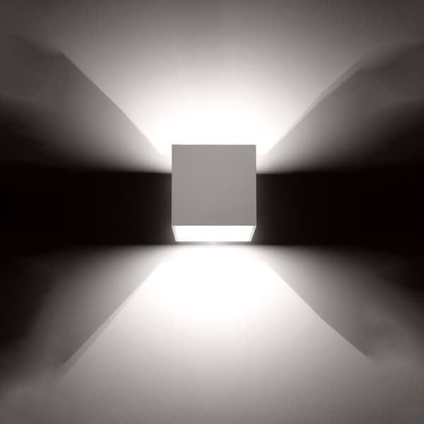 Vägglampa QUAD 1 vit White