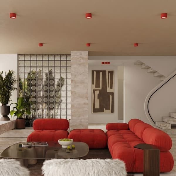 Taklampa MODO 2 röd Gx53 Red