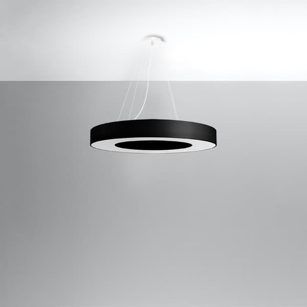 Ljuskrona SATURNO SLIM 70 svart Black