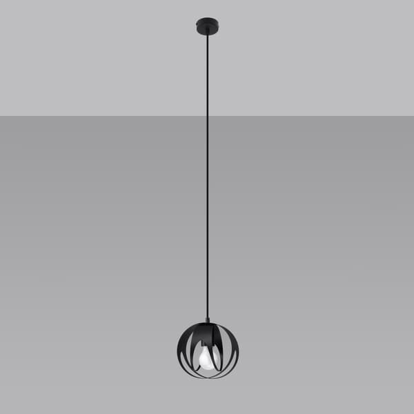Pendel lampa TULOS 1 svart Black