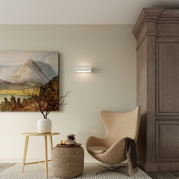 Vägglampa keramik VEGA LINE White
