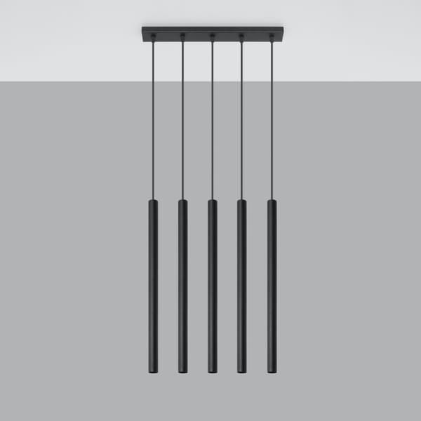 Pendellampa PASTELO 5 svart Black