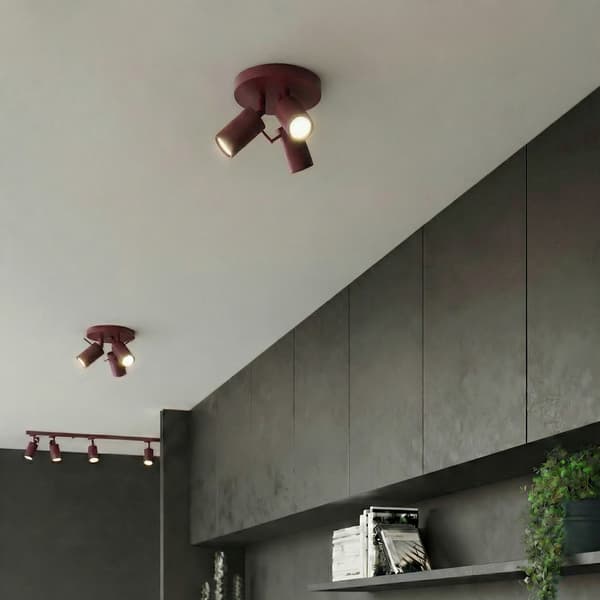 Taklampa RING 3P vinröd burgundy