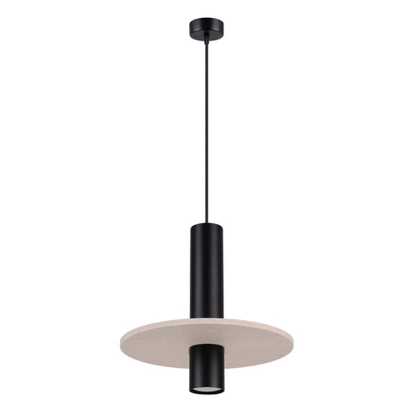 Taklampa PELTA 1 svart/beige Multicolor