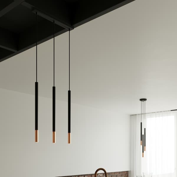 Hängande lampa MOZAICA 1 svart/koppar Black