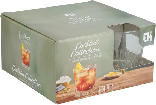 Cocktailglas Drink 4-pack 35 cl Transparent