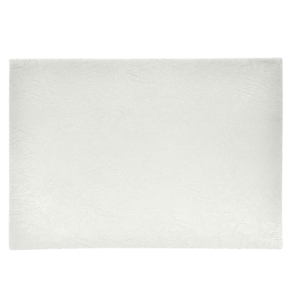 Pad Læderlook hvid 43x30 cm 4-pak White