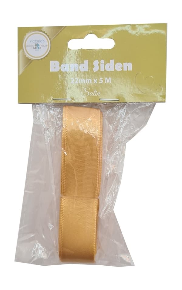 Band Gult Siden 5 meter Gul