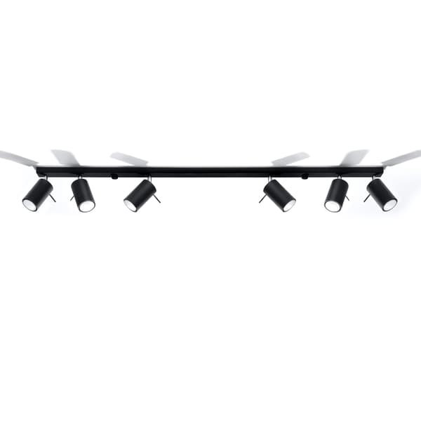 Taklampa RING 6L svart Black