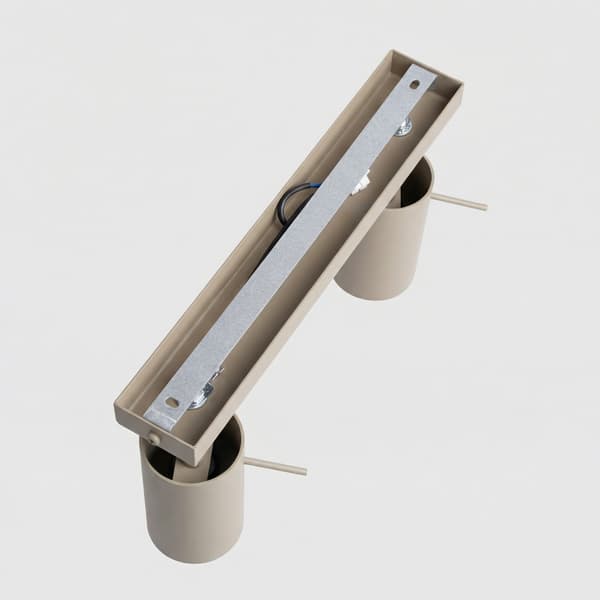 Taklampa RING 2 gråbrun Taupe