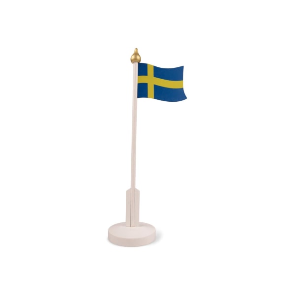 Bordsflagga Trä 32 cm Blå