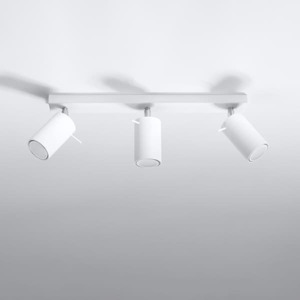 Taklampa RING 3 vit White