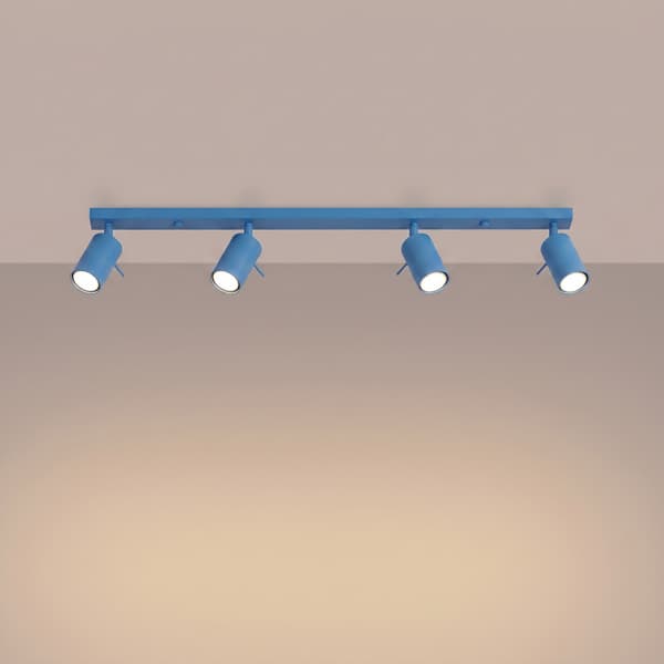 Taklampa RING 4L azurblå Light blue