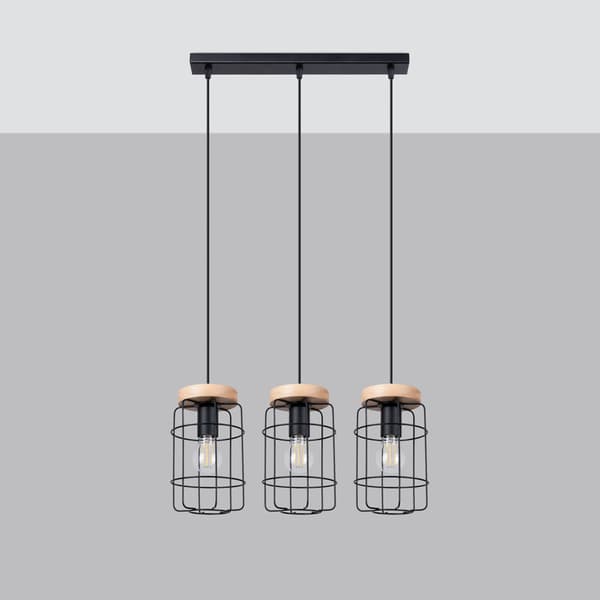 Taklampa GOTTO 3L Black