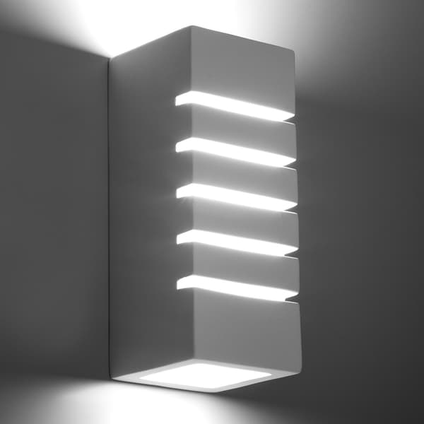 Vägglampa keramisk SAMIR White